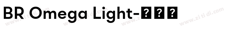 BR Omega Light字体转换
